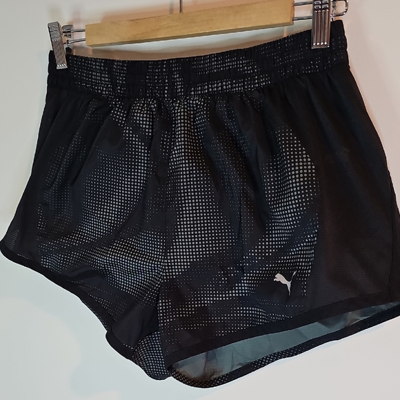 Puma Women's Black Athletic Shorts - Picture 2 of 8